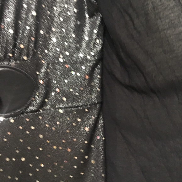 Style & Co. Black One Piece Blouse Med - Picture 3 of 6